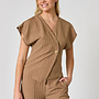 Sisters Point Top Evela-Ve2 19502  - Hazelnut Pinstripe