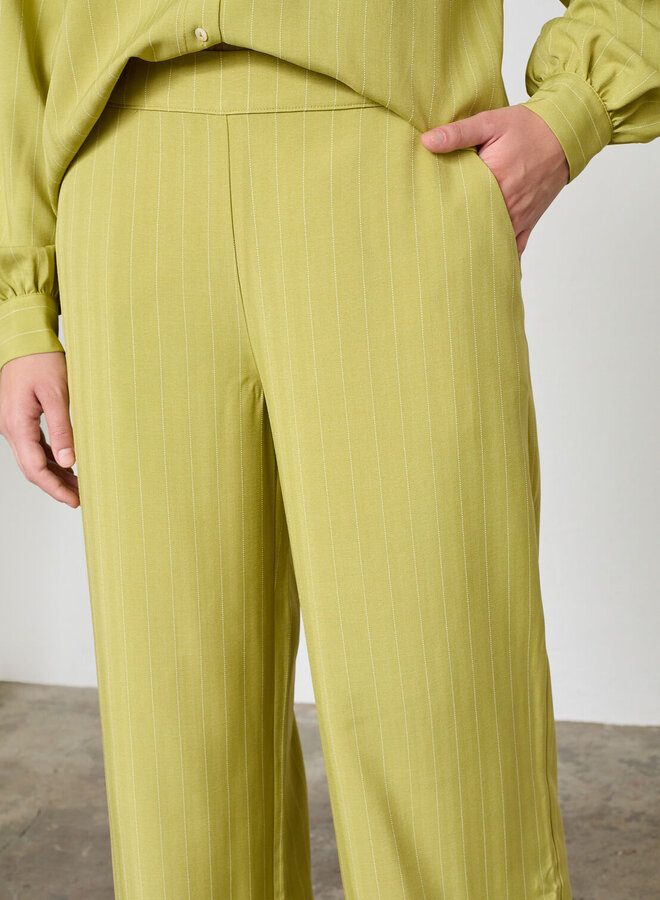 Sisters Point Broek Verina-Pa6 19503 - 330 Lime Pinstripe