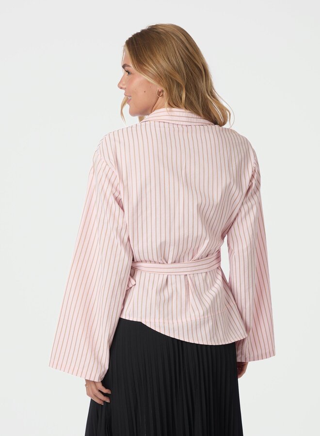 Neo Noir Gestreepte Blouse Tifuna 167535 - 754 Light Pink