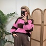 Ambika Gestreepte Trui 309262 - Rose/Bruin