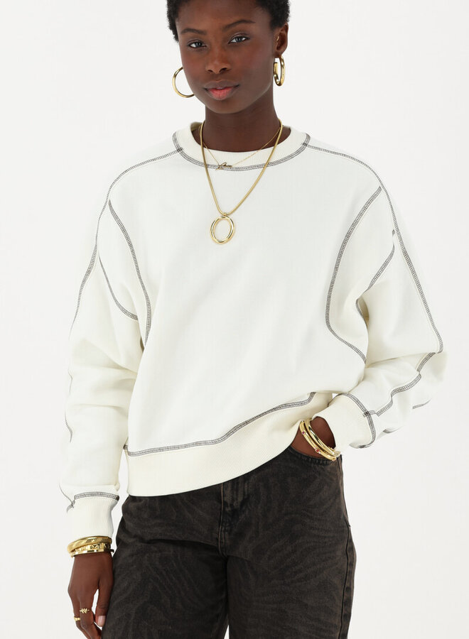 Sweater MJ15180-0900 - Wit