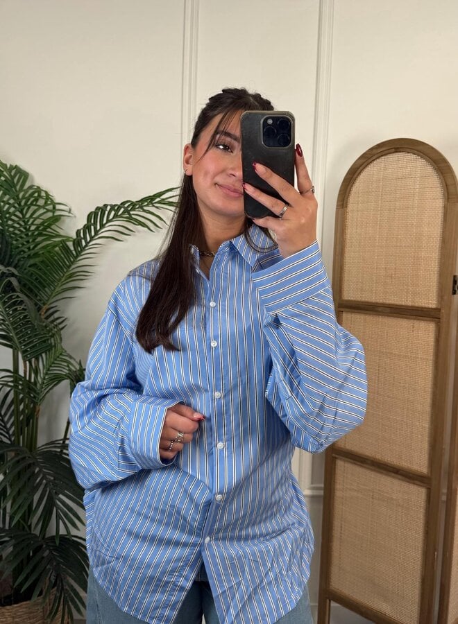 Greenfield Fashion Whispers in the dark - Blue Striped