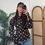 Greenfield Fashion Blouse Met Stippen - Brown