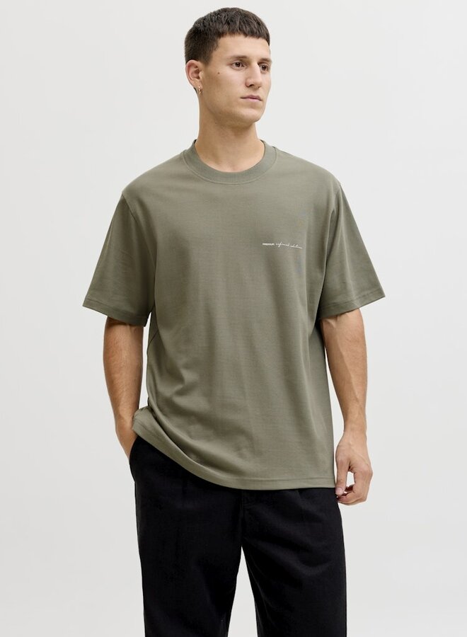 T-shirt JPRBLAOWEN 12292397 - Smokey Olive