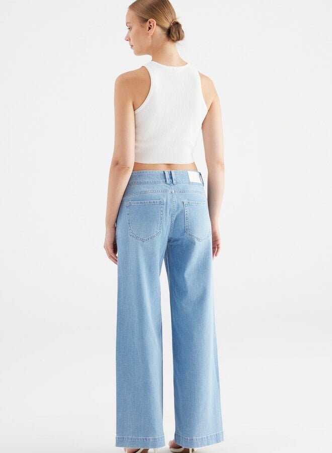 Cup of Joe Wide Leg Jeans Carlotta - Light Blue