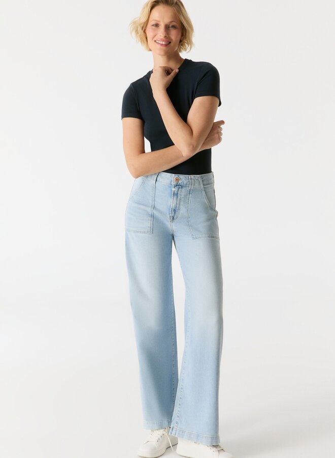 Cup of joe Wide Jeans Lulu - Aqua Blue