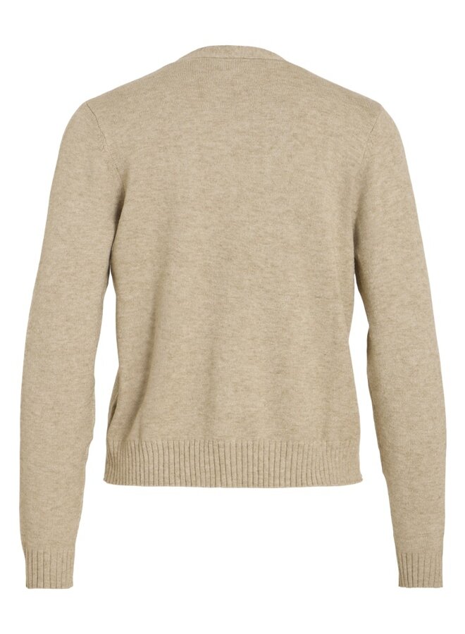 Vila Cardigan 14060800 Viril - Natural Melange