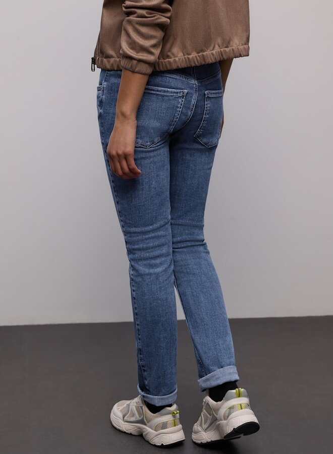 Street One Slim Fit Jeans Jane Style LTD QR - Medium Blue Washed - 17708 30