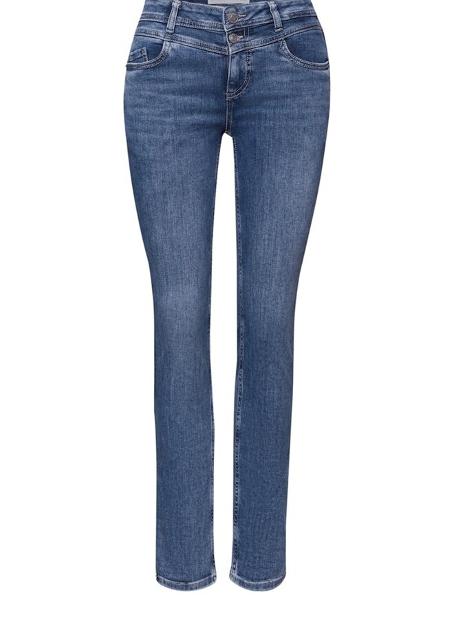 Street One Slim Fit Jeans Jane Style 380351 - Medium Blue Washed - 17708 30