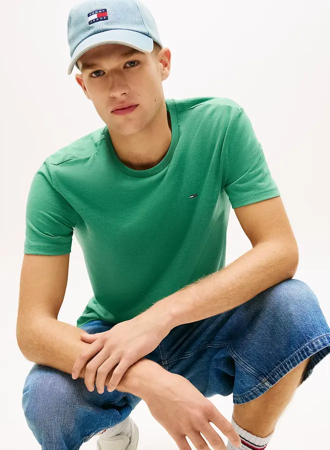 Tommy hilfiger T-shirt DM0DM20363 - L5Y Bahama Green Htr