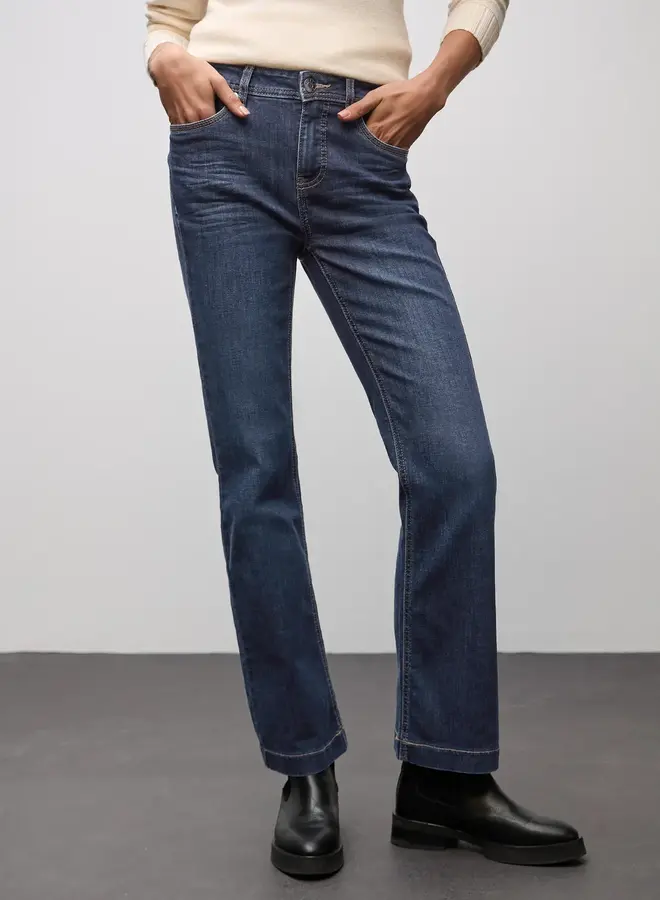 Street One Bootcut Jeans Style QR - Dark Indigo Washed - 17041 32