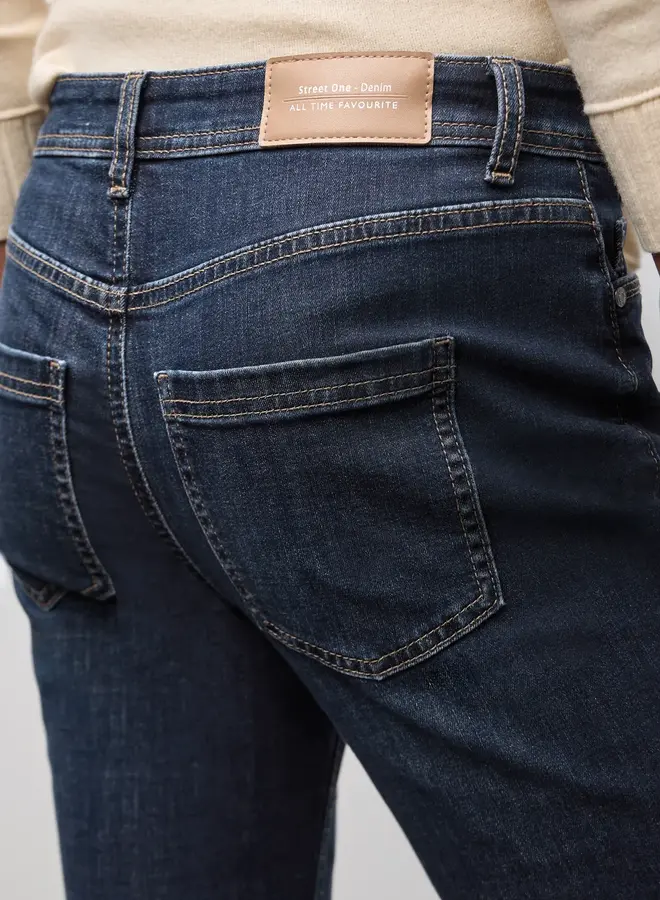 Street One Bootcut Jeans Style QR - Dark Indigo Washed - 17041 32
