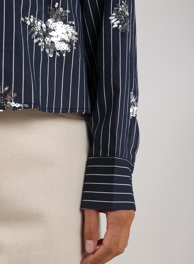 Nukus Blouse Tessa NKS02151 - 70 Navy