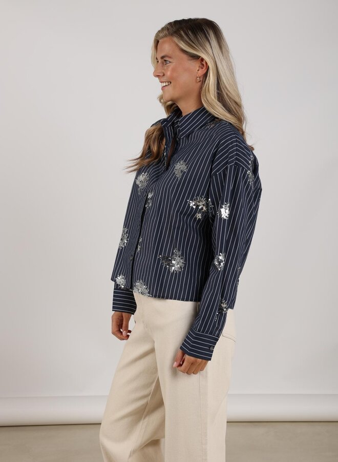 Nukus Blouse Tessa NKS02151 - 70 Navy