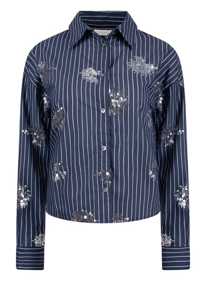 Nukus Blouse Tessa NKS02151 - 70 Navy