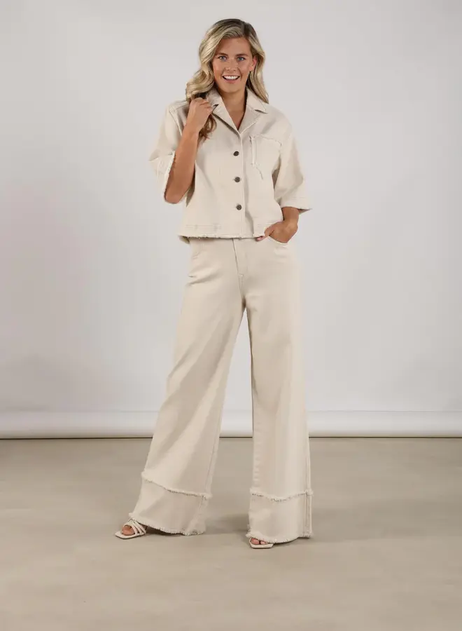 Wide Leg Jeans Shay NKS09064 - 17 Off White