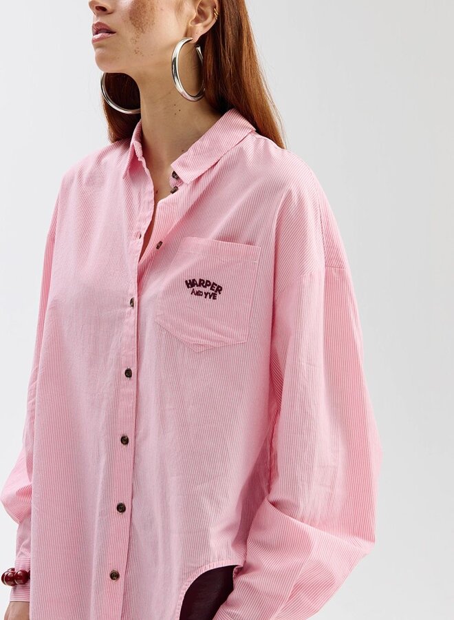 Harper and Yve Blouse Melina SS6C600 - 615 Pink Stripe