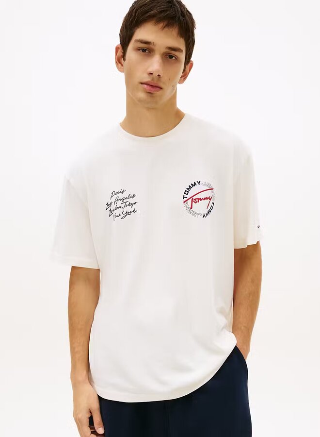 Tommy hilfiger T-shirt DM0DM22535 - YBH Ancient White
