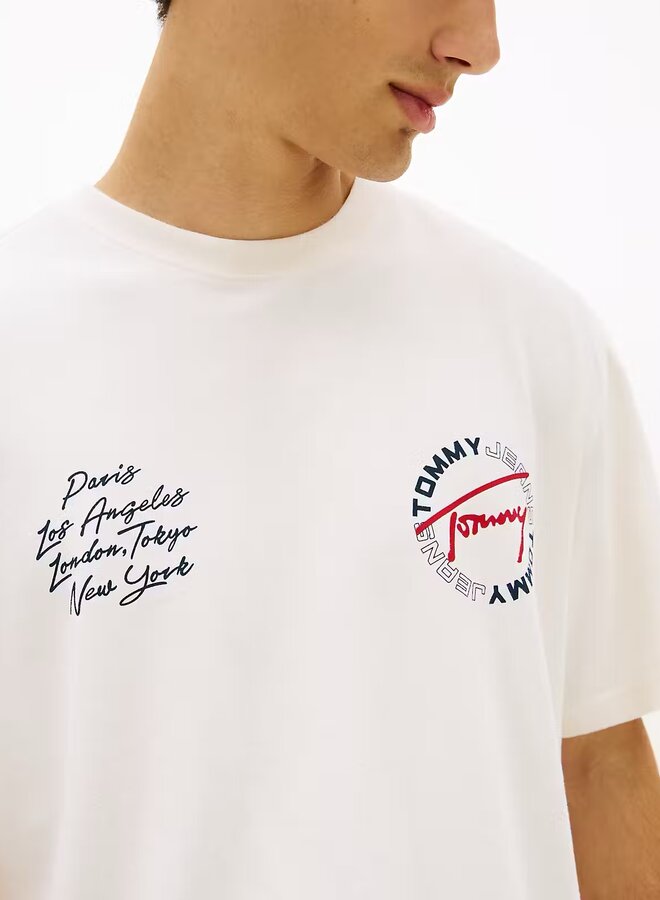 Tommy hilfiger T-shirt DM0DM22535 - YBH Ancient White