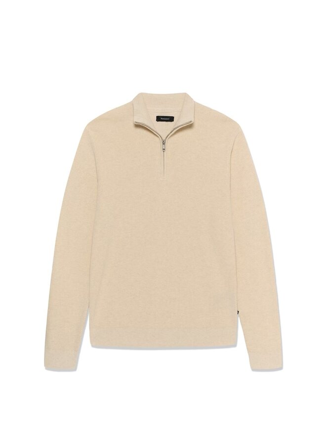 Matinique Half-Zip Trui Malagoon 30207192 - Oyster Gray Melange