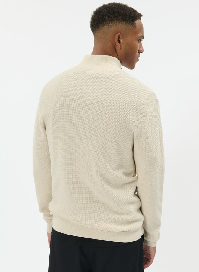 Matinique Half-Zip Trui Malagoon 30207192 - Oyster Gray Melange