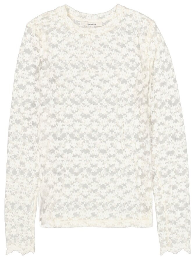 Garcia Kanten Top N260210 - 1448 Ecru