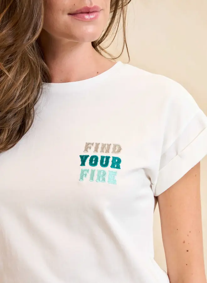 Lofty manner T-shirt Aneva RB14  - 100 White