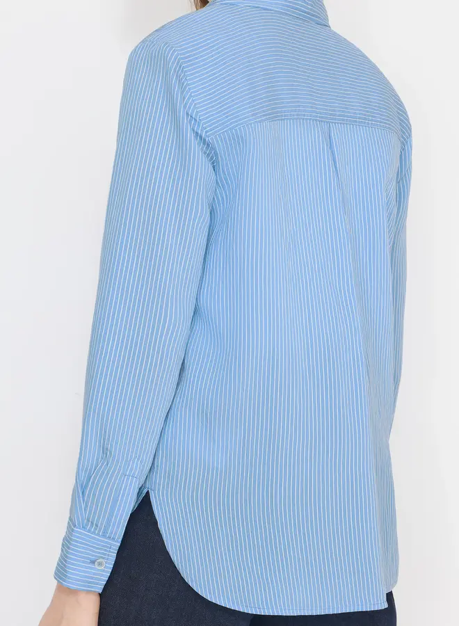 Cecil Blouse Seersucker 346304 - 27372 Fountain Blue