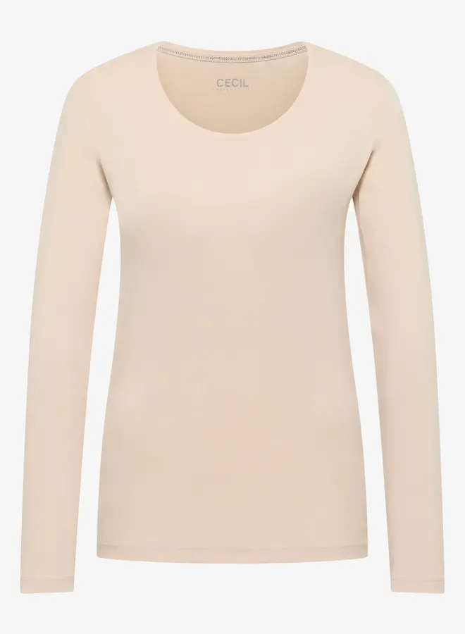 Cecil Top Style Pia 319917 - Pearl Beige