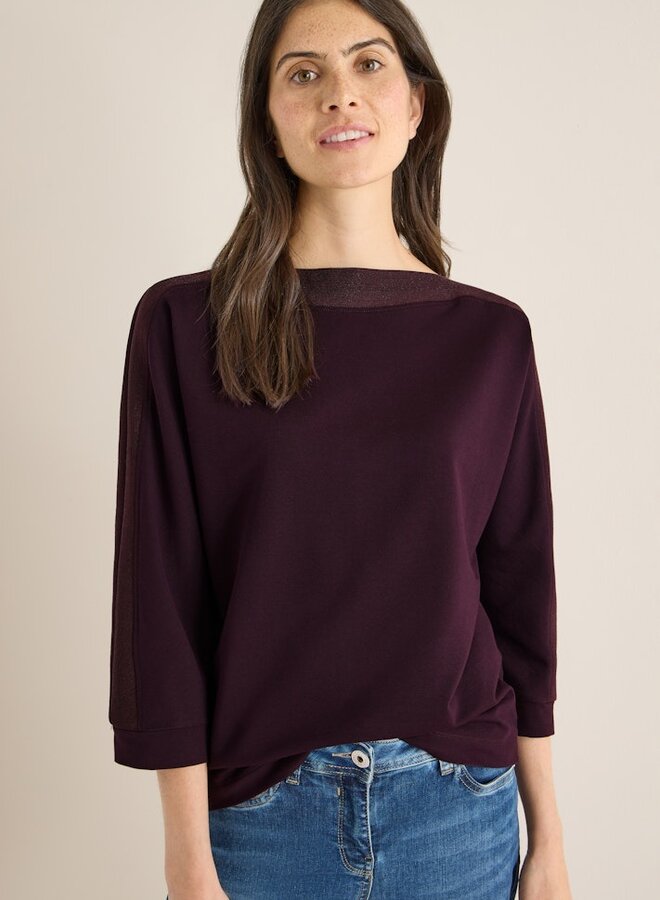 Cecil Top B324293 - Eggplant Red