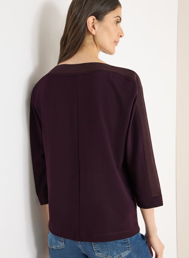 Cecil Top B324293 - Eggplant Red