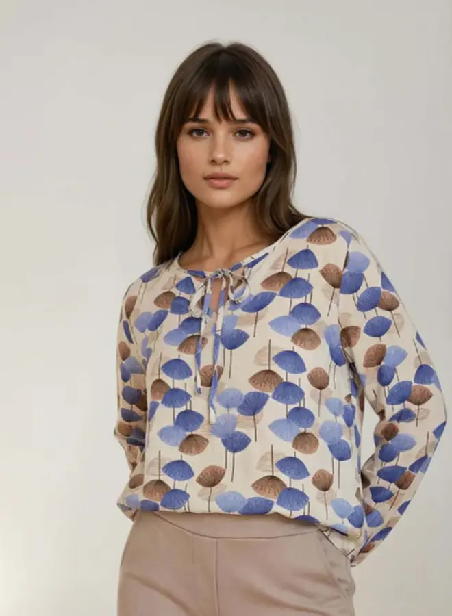 FOS Top blouson Lexi 7665 - 420 Jeans