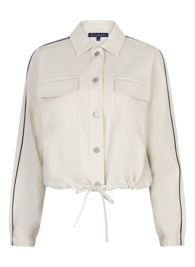 Red button Jas SRB4756 - Pearl