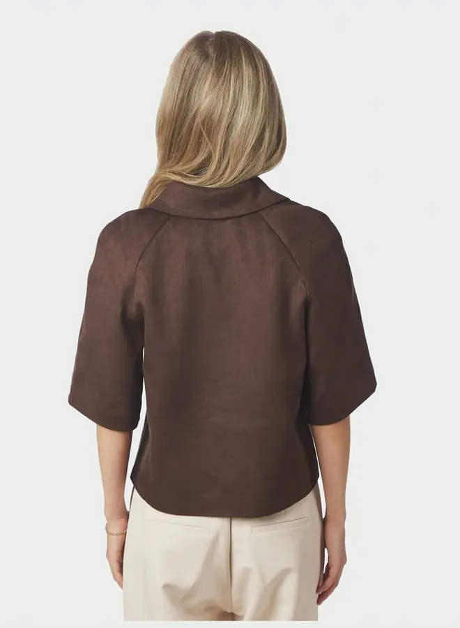 Neo Noir Kort Jasje 168268 Editta Jacket - 676 Dark Brown