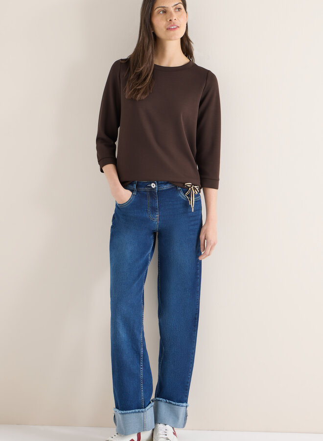 T-Shirt Driekwart Mouw 324663 - 17493 Macchiato Brown