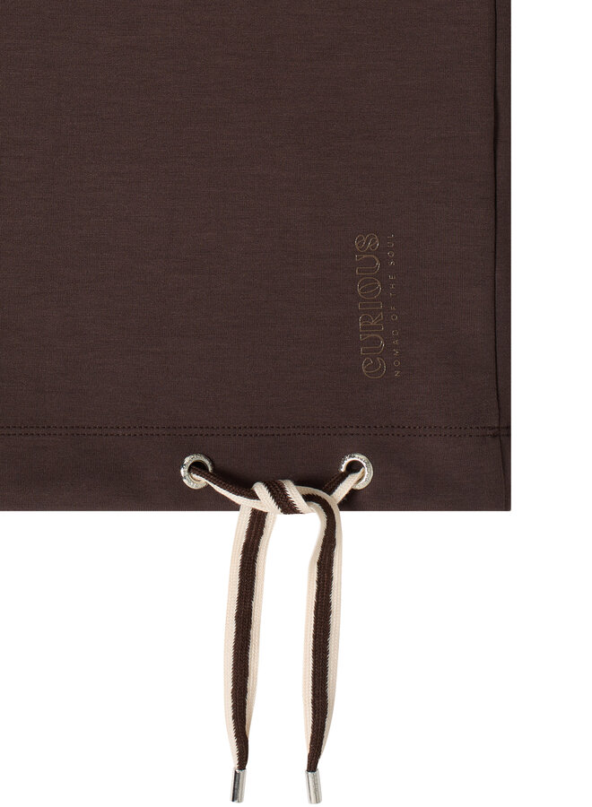 Cecil T-Shirt Driekwart Mouw 324663 - 17493  Macchiato Brown