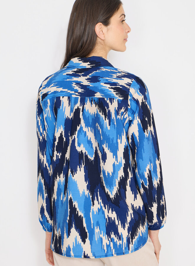 Cecil Blouse Splitneck 346358 - 37410 Cloud Blue