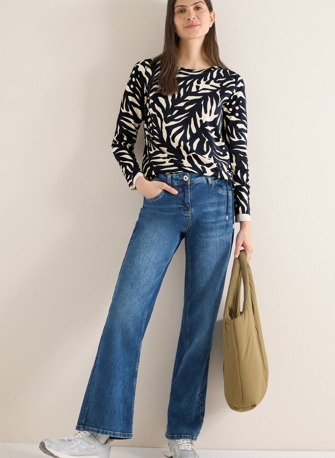 Cecil Shirt Print Boatneck 324560 - 25512 Universal Blue