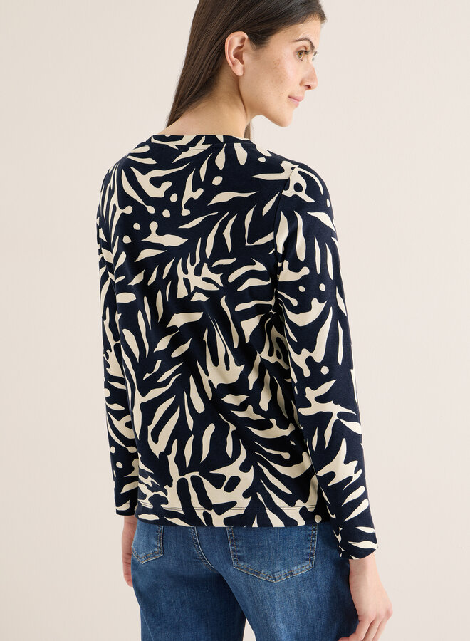 Cecil Shirt Print Boatneck 324560 - 25512 Universal Blue