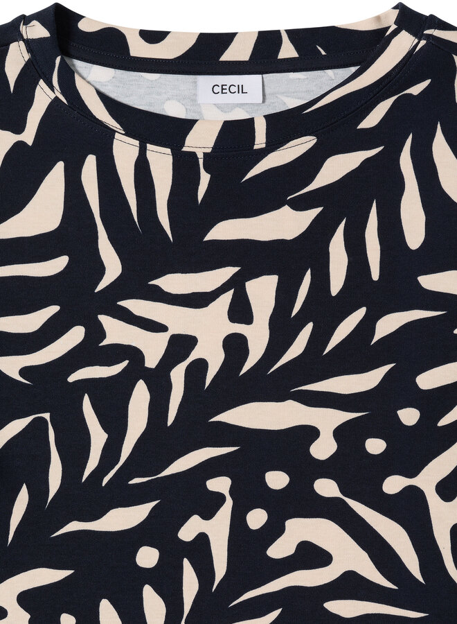 Cecil Shirt Print Boatneck 324560 - 25512 Universal Blue