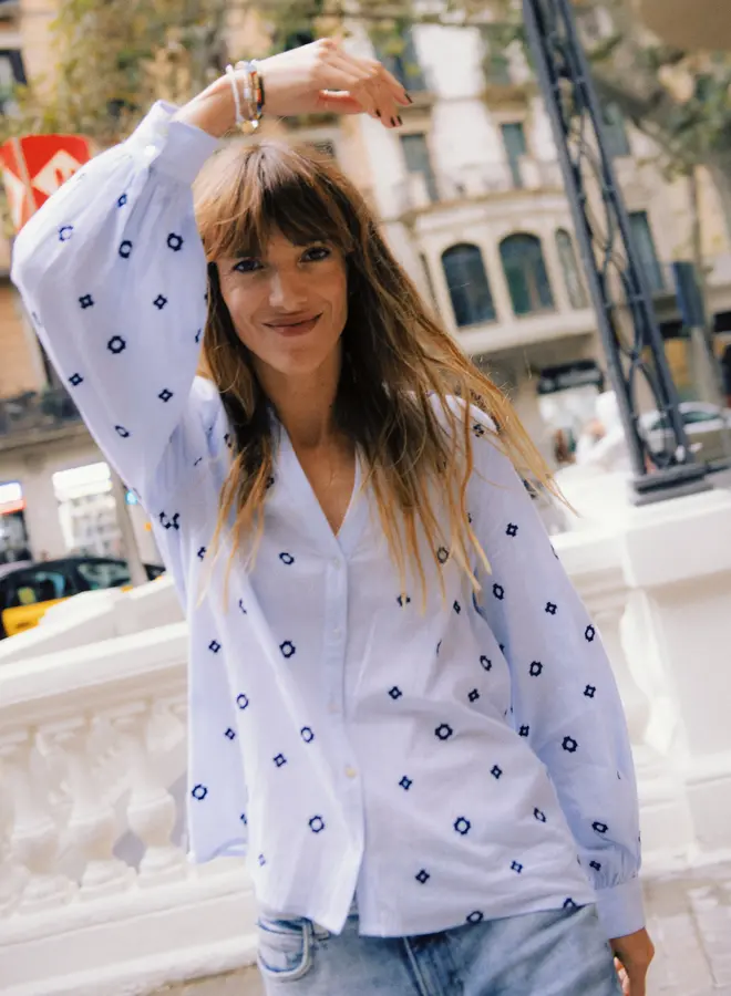 B.Young Blouse BYFABIENNE 20818463  - 164020 Della Robbia Blue