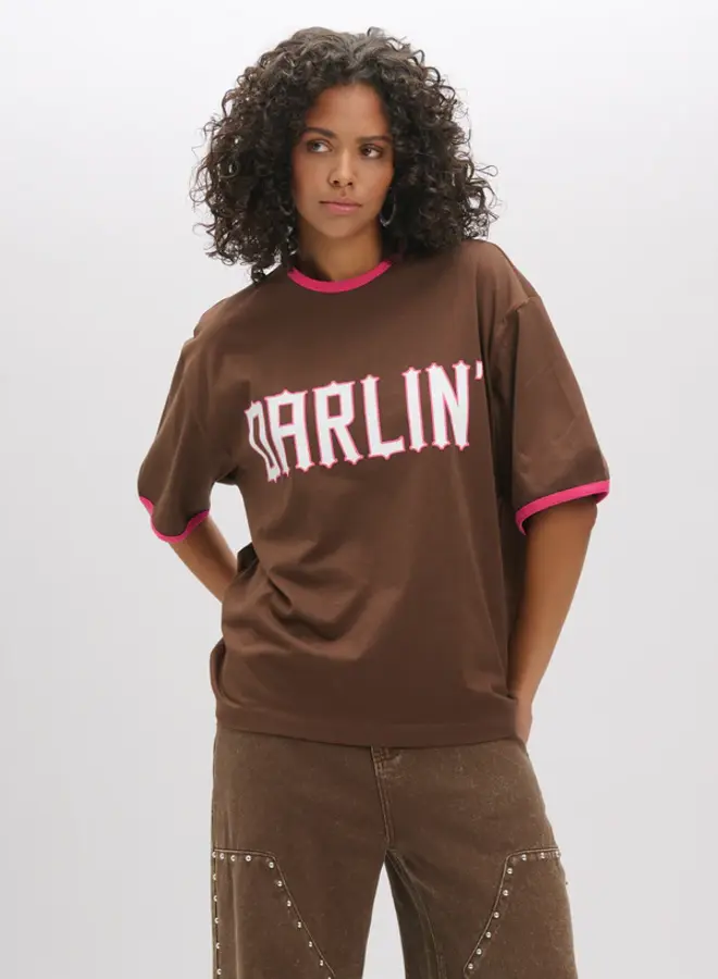 Refined Department T-shirt Loui R2602711923 - 600 Brown