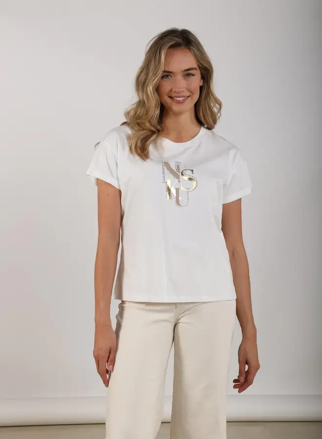Nukus T-Shirt Rowena NKS04018 - 131 Offwhite/Sand