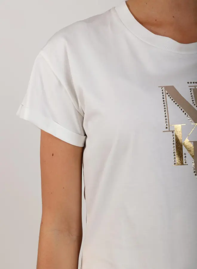 Nukus T-Shirt Rowena NKS04018 - 131 Offwhite/Sand