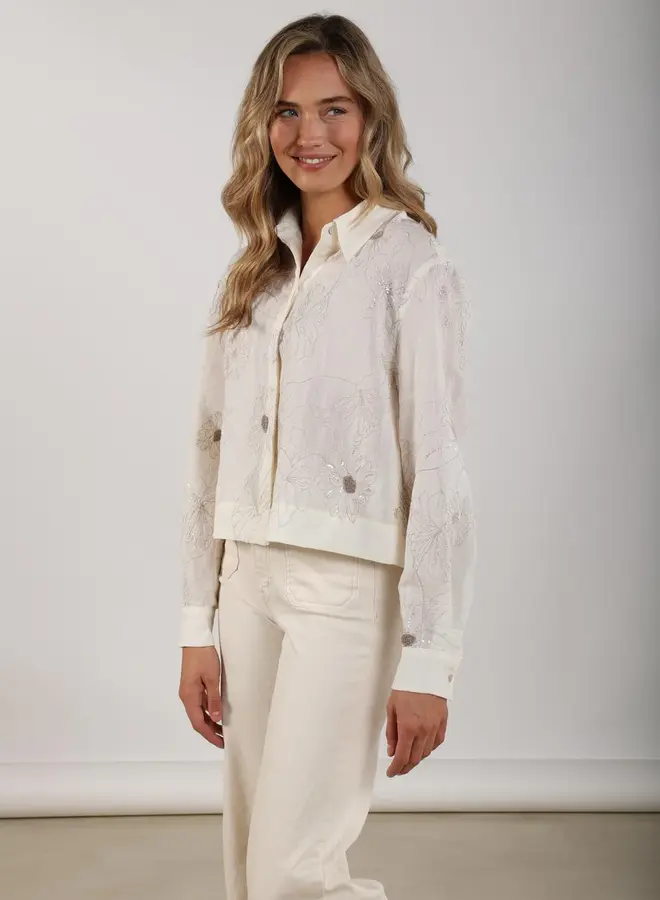 Blouse Adora Embroidery NKS02167 - 17 Off White