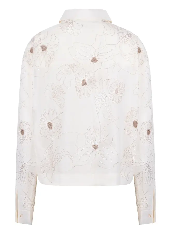 Nukus Blouse Adora Embroidery NKS02167 - 17 Off White
