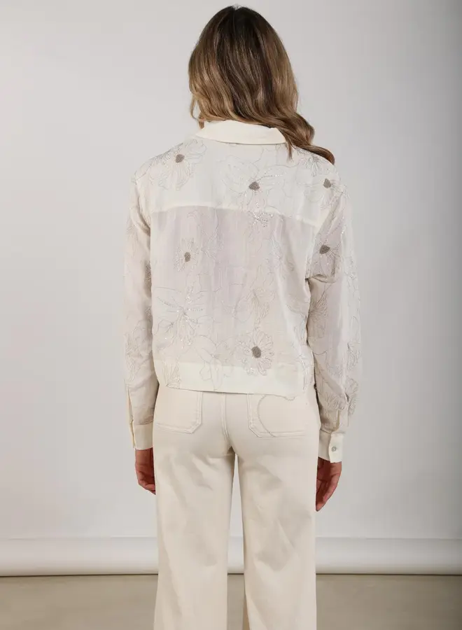 Nukus Blouse Adora Embroidery NKS02167 - 17 Off White