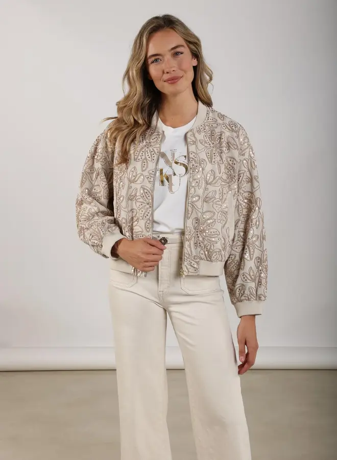 Nukus Jas Ginny Bomber Paillet NKS13083 - 9 Sand