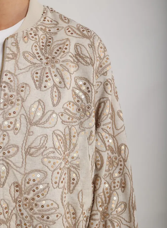 Nukus Jas Ginny Bomber Paillet NKS13083 - 9 Sand