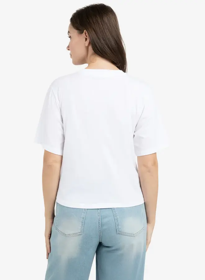 Yaya T-shirt 01-719081-602 Vapor Blue Grey Dessin